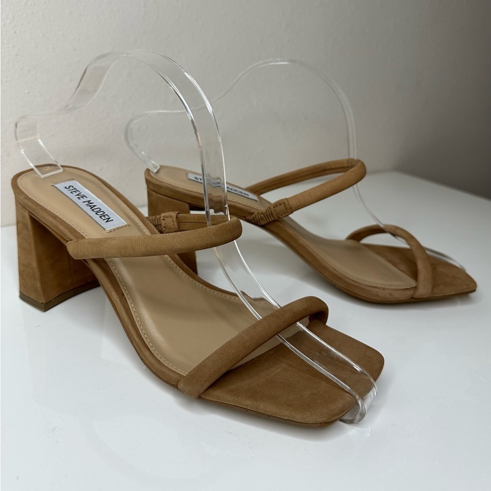 Steve Madden Brown Heeled Sandals - Picture 12 of 13